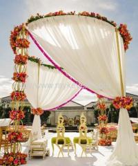 round portable pipe and drape wedding backdrop kits for sale