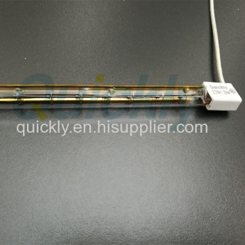 Firing furnace lamp single tube quartz emitter