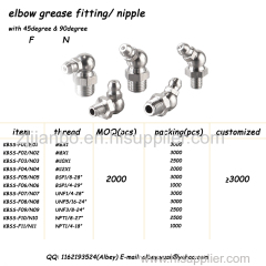 stainless steel grease fitting with all size