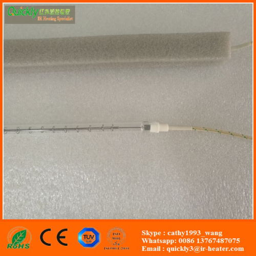 quartz clear tube heating lamps for tunnel drying system