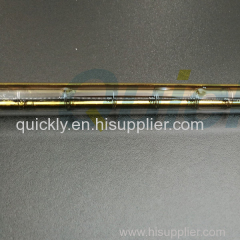 Shortwave single quartz emitter for laminated glass