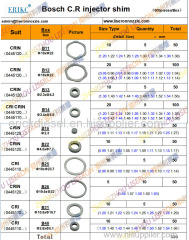 Bosch common rail adjusting shim for diesel injector