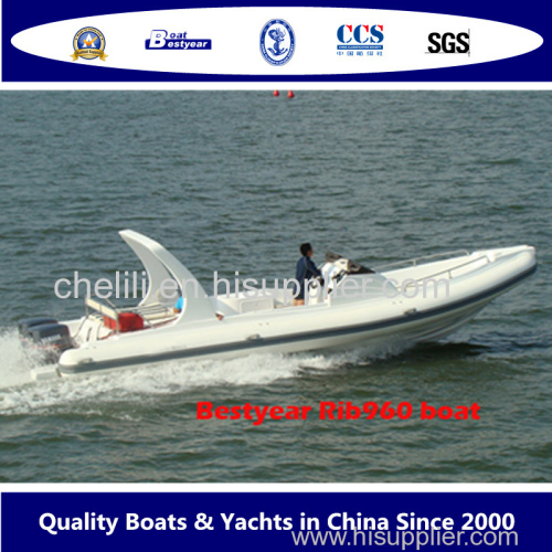 Bestyear 2010 type model Rib960 boat