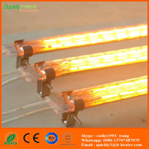 quartz infrared heater lamps with semi gold coating