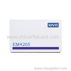 Magnetic stripe EM4205 rfid card