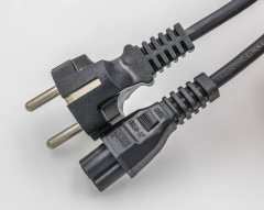 iec C13 connector with schuko europe vde kettle power cord