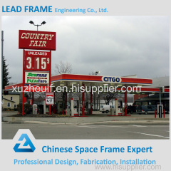 Modern Xuzhou Newest Prefabricated Space Frame Gas Filling Station