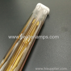medium wave infrared heating lamps for glass laminate cutting