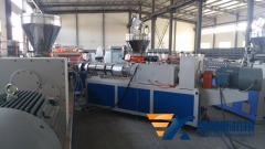 PVC wood plastic skinning foam board production line