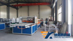 PVC wood plastic skinning foam board production line