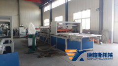 Three layer WPC foam building template production line