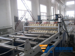 PP PVC wave board production line Plastic wave board extrusion line