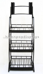 Cosmetic Store Retail Gondola Shelving 3-Tier Nail Polish Display Shelf