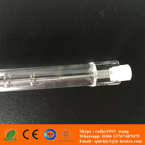 quartz tube heater element for solar cell stringer