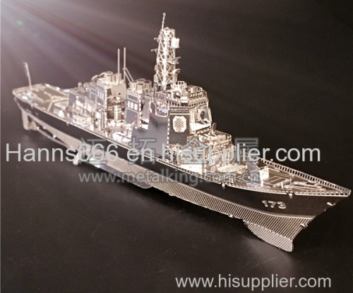 stainless steel Japan Maritime Self-defense Force destroyer 3D jigsaw