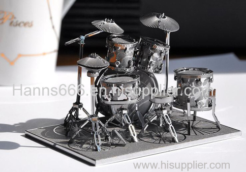 stainless steel drum set 3D jigsaw