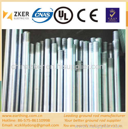 zinc clad steel earth rod