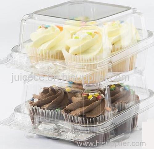 OPS disposable thermoforming Cupcake & Muffin Containers