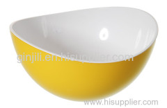 two tone/color/layer double injection plastic salad bowl