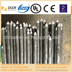 two ends uncoated copper clad steel rod