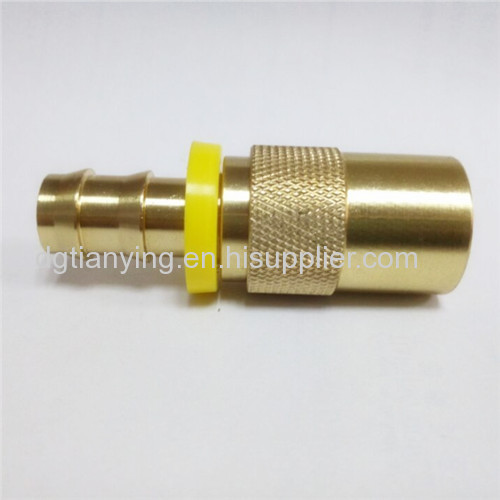 Coupling system DME style open flow water quick coupling