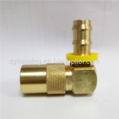 DME style 90 degree elbow push lok hose fittings quick couplings