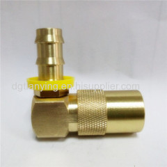 Coupling system DME style open flow water quick coupling