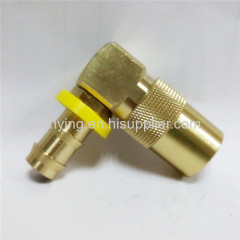 DME style 90 degree elbow push lok hose fittings quick couplings