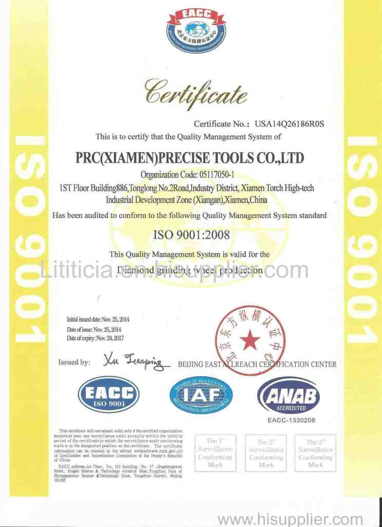 ISO90001 certification