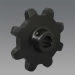 Heat-treated car parking sprocket