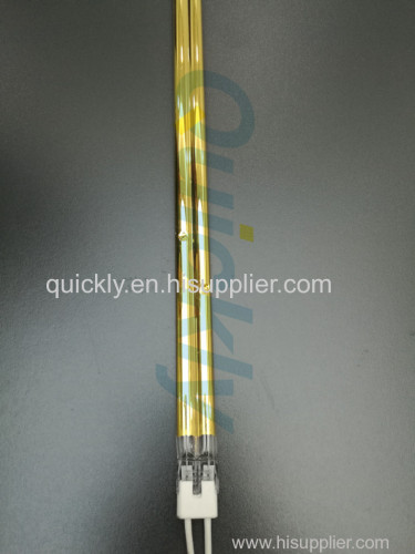 Twin tube golden fast medium wave IR lamps