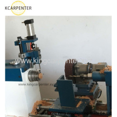 Auto feeding wooden pan handle making machine with drilling sanding function