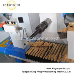 CNC control wood turning lathe machines with engraving spindle