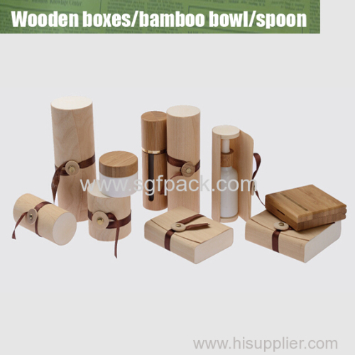 Wooden box for bottles/jars overview