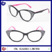 Women cat eye eyewear acetate optical frame glasses crystal optical frames