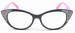 Women cat eye eyewear acetate optical frame glasses crystal optical frames
