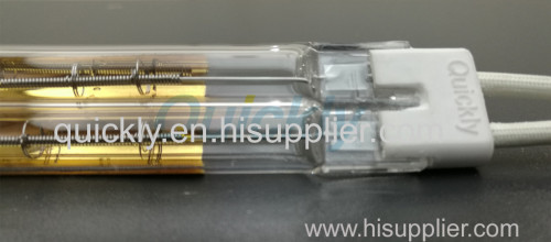 Double IR shortwave infrared heater lamps