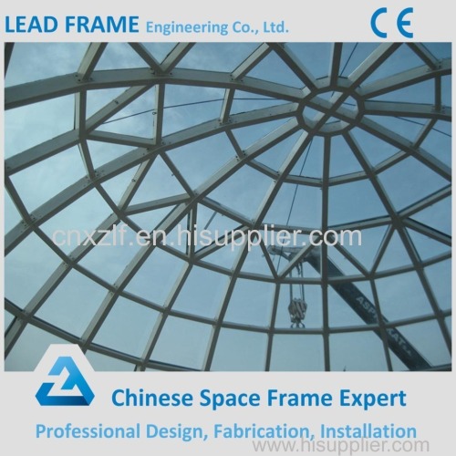 Prefab High Strength Wind-resistant Glass Dome Roof
