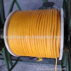 12-Strand UHMWPE Winch Rope Mooring Rope Yellow