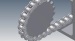 Roller chain for car parking system