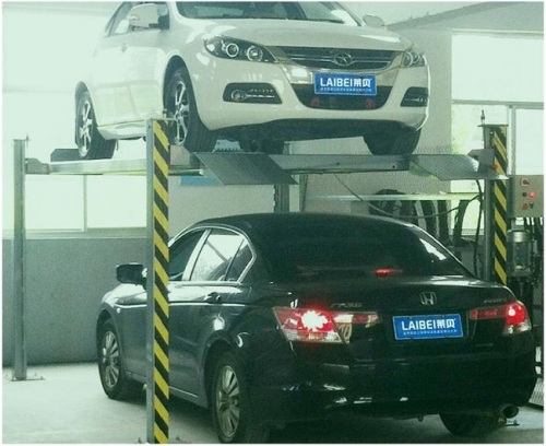 Double post hydraulic car parking lift