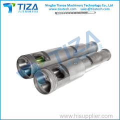 Bimetallic twin-screws and barrel for Granulation Blowing Pelletizing Pipe Sheet Profile Machine