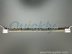 Short wavelength quartz infrared heating element