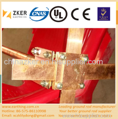 copper coated brass L clamp
