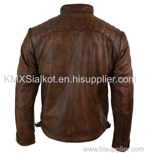 LEATHER MEN FASHION JACKET