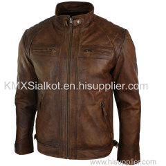 LEATHER MEN FASHION JACKET