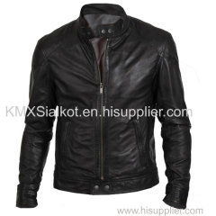 LEATHER MEN FASHION JACKET