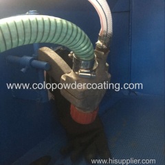 surface treatment dustless water sand blasting machine