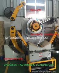 3 in 1 coil decoiler straightener with nc feeder for thin plate processing