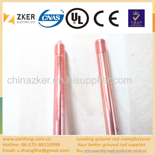 99% pure copper clad pointed and extend rod